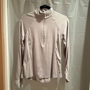 Women’s Apana 1/4 zip athletic pullover silvery lilac color Size S